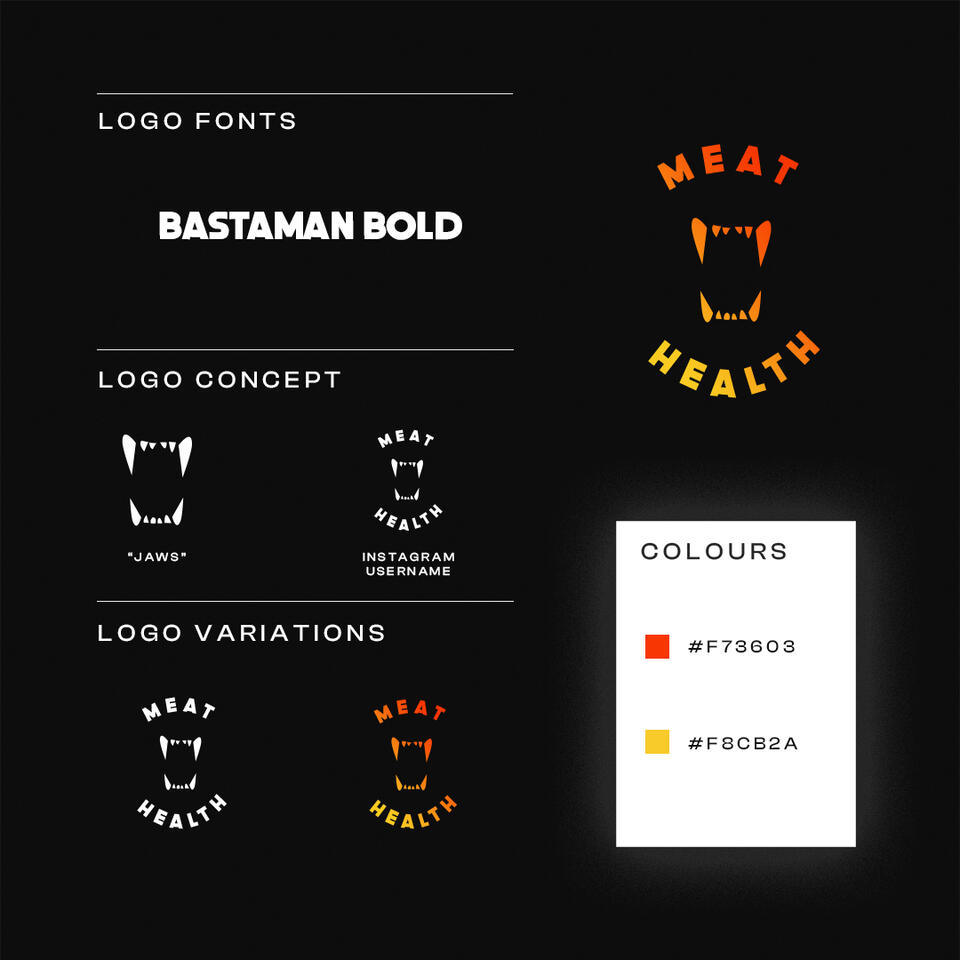 New brand identity for @meatandhealth