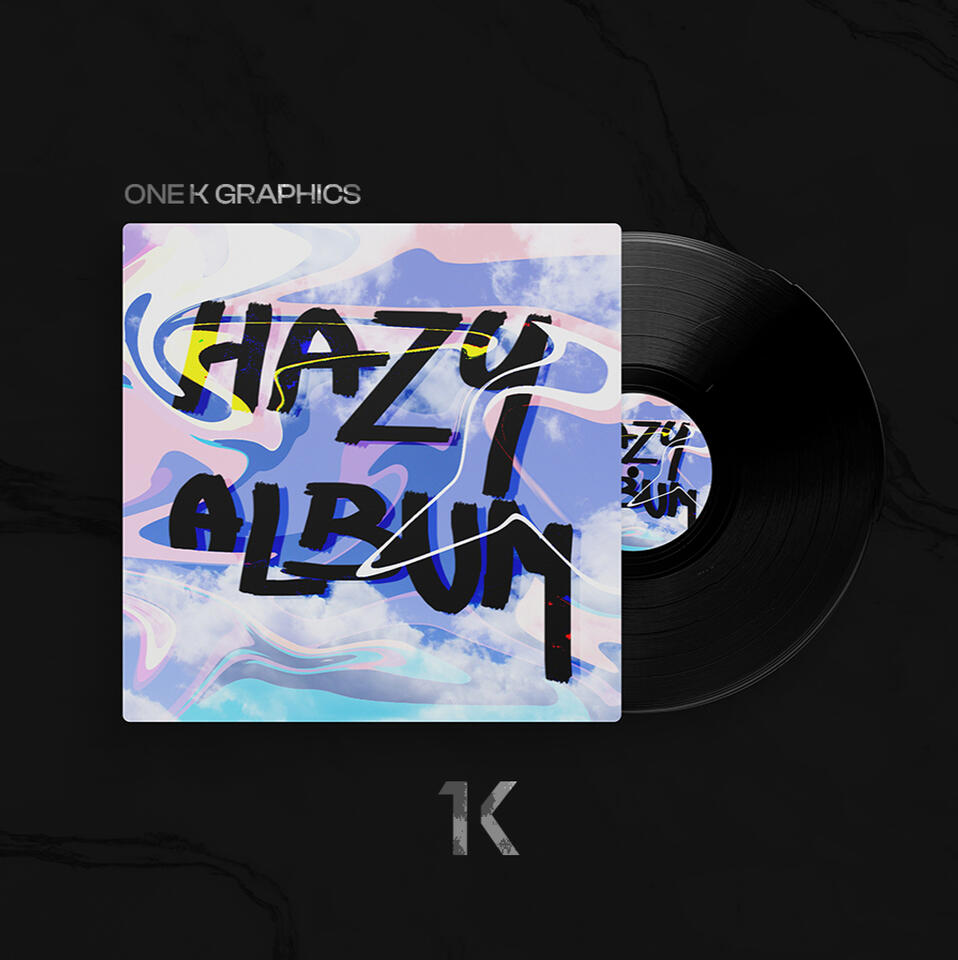 Album cover concept, printed on vinyl.